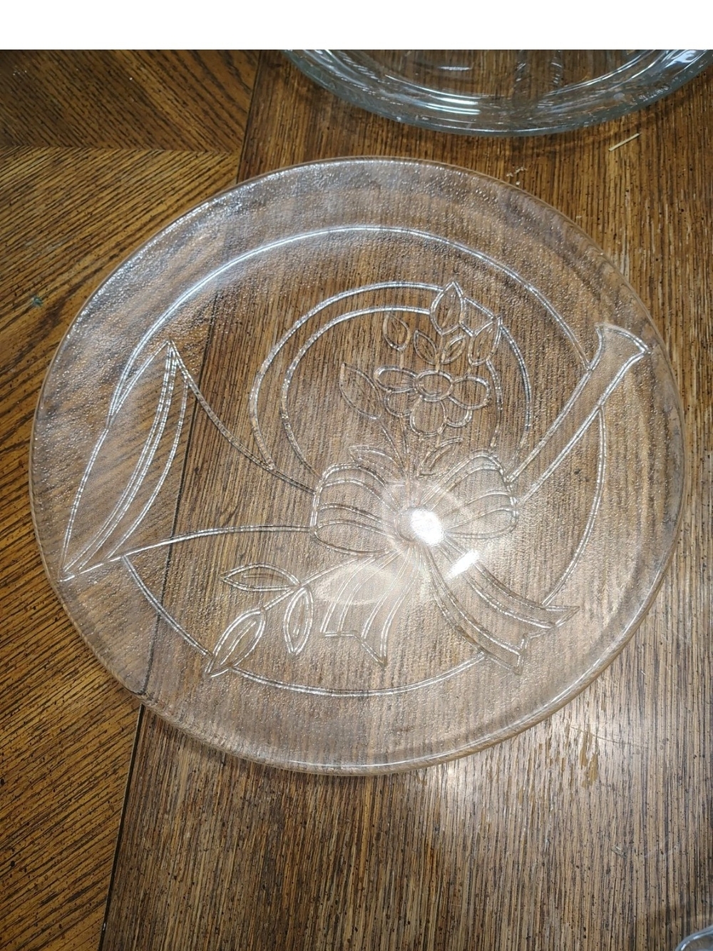 vintage Princess House Crystal 13-inch Christmas Platter (Item #756)
